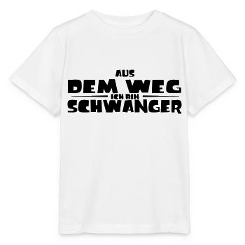 AUS DEM WEG ICH BIN SCHWANGER - Stanley/Stella Kinder T-Shirt MINI CREATOR  - Weiß - Vorne - Maike (125cm)
