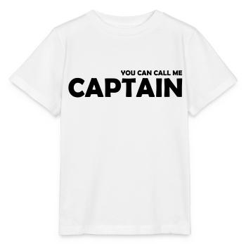 you can call me captain - T-shirt bio MINI CREATOR Stanley/Stella Enfant - blanc - Devant - Maike (125cm)