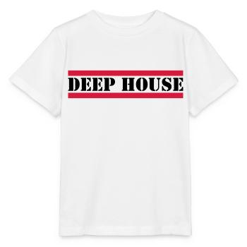 Deep House with red lines - Stanley/Stella MINI CREATOR Kids’ T-Shirt - white - Front - Maike (125cm)