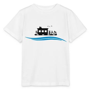 Hausboot Wasser - Stanley/Stella Kinder T-Shirt MINI CREATOR  - Weiß - Vorne - Maike (125cm)
