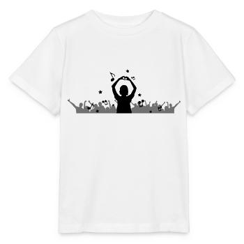 Menschen - Konzert Festival - Stanley/Stella Kinder T-Shirt MINI CREATOR  - Weiß - Vorne - Maike (125cm)