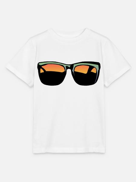 Sonnenschein Lünette Design - Stanley/Stella Kinder T-Shirt MINI CREATOR - Weiß
