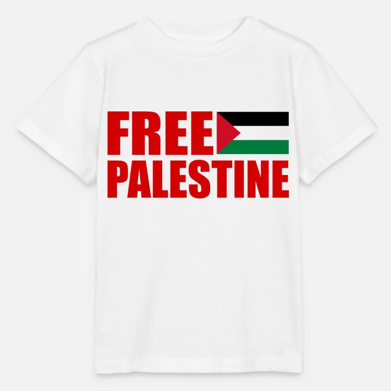 Free palestine - T-shirt bio MINI CREATOR Stanley/Stella Enfant - blanc