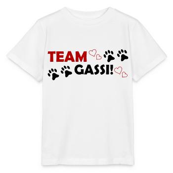 Team Gassi - Stanley/Stella Kinder T-Shirt MINI CREATOR  - Weiß - Vorne - Maike (125cm)