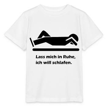 Schlafshirt Schlafen Schlaf Bett Shirt - Stanley/Stella Kinder T-Shirt MINI CREATOR  - Weiß - Vorne - Maike (125cm)