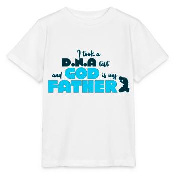 I Took A DNA Test And God Is My Father 14 - Stanley/Stella Kinder T-Shirt MINI CREATOR  - Weiß - Vorne - Maike (125cm)