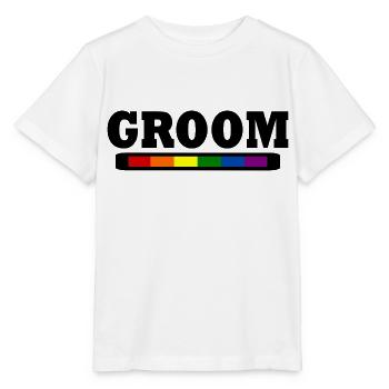 Groom - T-shirt bio MINI CREATOR Stanley/Stella Enfant - blanc - Devant - Maike (125cm)