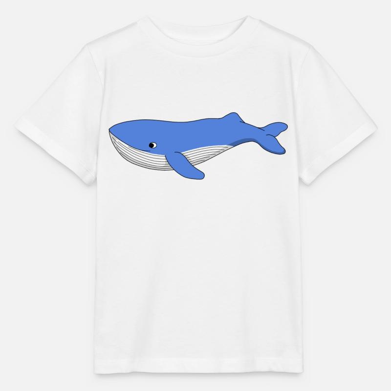Baleine bleue - T-shirt bio MINI CREATOR Stanley/Stella Enfant - blanc