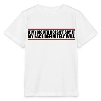 Mon visage le fera certainement - T-shirt bio MINI CREATOR Stanley/Stella Enfant - blanc - Devant - Maike (125cm)