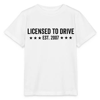 Permis de conduire en 2007 - T-shirt bio MINI CREATOR Stanley/Stella Enfant - blanc - Devant - Maike (125cm)