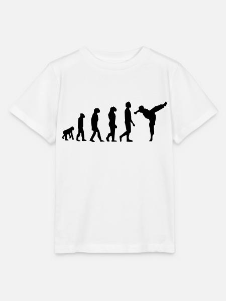 Evolution der Kampfkünste - Stanley/Stella Kinder T-Shirt MINI CREATOR  - Weiß