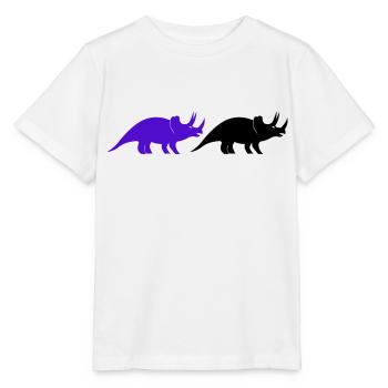 Tricératops - T-shirt bio MINI CREATOR Stanley/Stella Enfant - blanc - Devant - Maike (125cm)