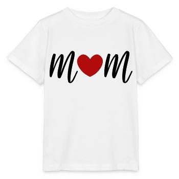 Maman au cœur rouge - T-shirt bio MINI CREATOR Stanley/Stella Enfant - blanc - Devant - Maike (125cm)
