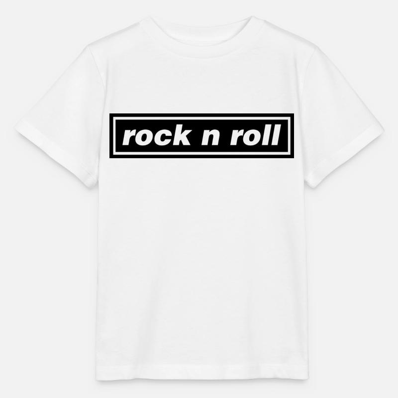 ROCK AND ROLL - T-shirt bio MINI CREATOR Stanley/Stella Enfant - blanc
