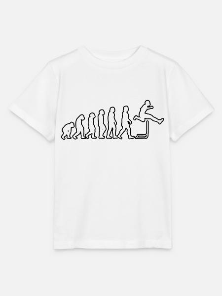 Hürdenlauf Geschenk Hürdenläufer Leichtathletik - Stanley/Stella Kinder T-Shirt MINI CREATOR - Weiß