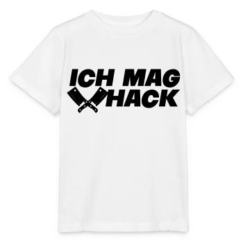 ich mag hack - Stanley/Stella Kinder T-Shirt MINI CREATOR  - Weiß - Vorne - Maike (125cm)