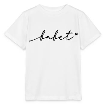 Babet Cursive Name - Stanley/Stella MINI CREATOR Kids’ T-Shirt - white - Front - Maike (125cm)