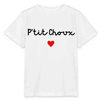P’tit choux - T-shirt bio MINI CREATOR Stanley/Stella Enfant - blanc - Devant - Maike (125cm)