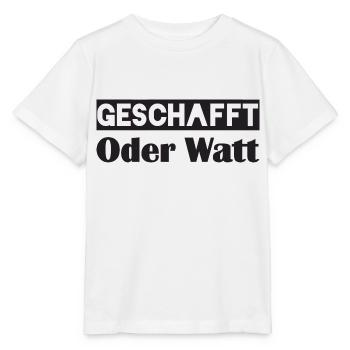Motivation DONE ou Watt - T-shirt bio MINI CREATOR Stanley/Stella Enfant - blanc - Devant - Maike (125cm)