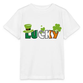 Lucky. Design to the Patrick's day - Stanley/Stella MINI CREATOR Kids’ T-Shirt - white - Front - Maike (125cm)