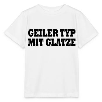 geiler typ mit glatze - Stanley/Stella Kinder T-Shirt MINI CREATOR  - Weiß - Vorne - Maike (125cm)