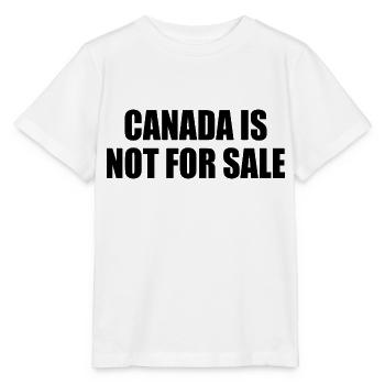 canada is not for sale - Stanley/Stella MINI CREATOR Kids’ T-Shirt - white - Front - Maike (125cm)