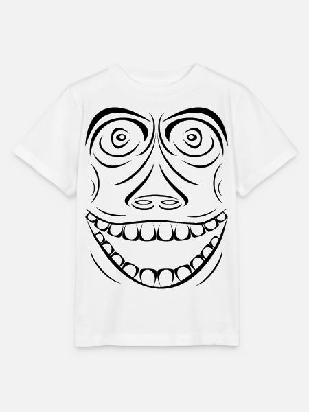 Lustiger Affe ohne Pocken - Stanley/Stella Kinder T-Shirt MINI CREATOR - Weiß