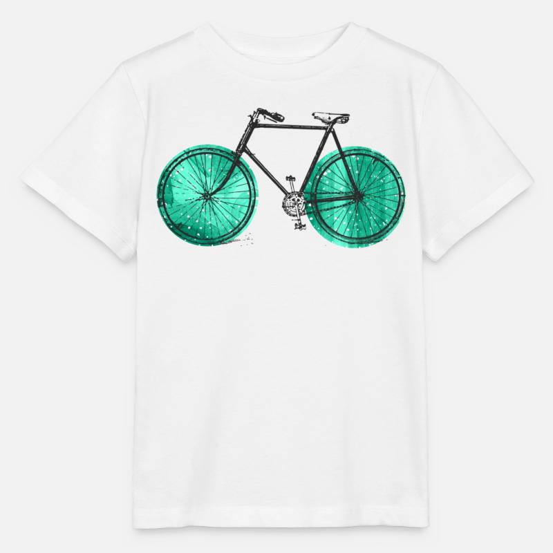 Bicycle - Stanley/Stella MINI CREATOR Kids’ T-Shirt - white
