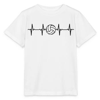 Volleyball Heartbeat Volleyball Joueur de volleyball - T-shirt bio MINI CREATOR Stanley/Stella Enfant - blanc - Devant - Maike (125cm)