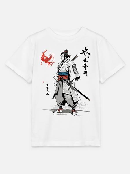 Japan Samurai Streetwear Vintage Ukiyo-E Kanji - Stanley/Stella Kinder T-Shirt MINI CREATOR  - Weiß