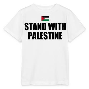 Stand with palestine - Stanley/Stella Kinder T-Shirt MINI CREATOR  - Weiß - Vorne - Maike (125cm)