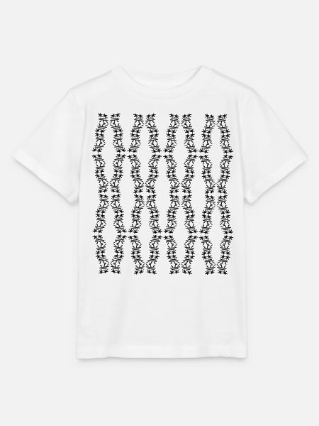 Einzigartige Struktur - Stanley/Stella Kinder T-Shirt MINI CREATOR  - Weiß