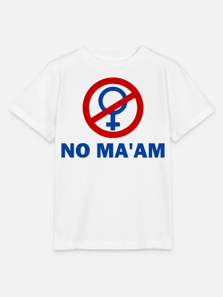 no ma'am - Stanley/Stella Kinder T-Shirt MINI CREATOR - Weiß