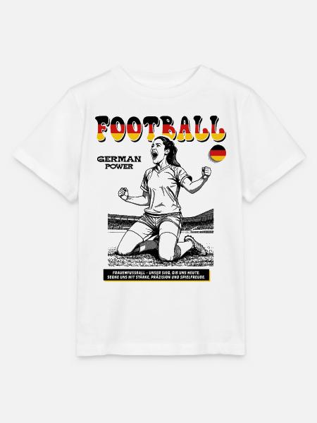 Deutschland Fußballerin Shirt: Tor mit Übersicht - Stanley/Stella Kinder T-Shirt MINI CREATOR - Weiß