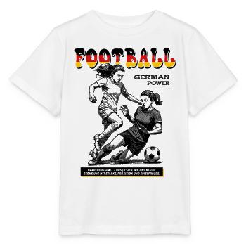 Deutsche Fußballerin Shirt: Ballkontrolle pur - Stanley/Stella Kinder T-Shirt MINI CREATOR  - Weiß - Vorne - Maike (125cm)