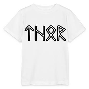 Wikinger Thor - Stanley/Stella Kinder T-Shirt MINI CREATOR  - Weiß - Vorne - Maike (125cm)