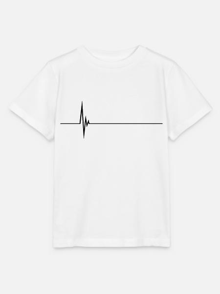 Pulse Heartbeat - Stanley/Stella Kinder T-Shirt MINI CREATOR - Weiß