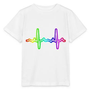 Love is Love Ekg - Stanley/Stella Kinder T-Shirt MINI CREATOR  - Weiß - Vorne - Maike (125cm)