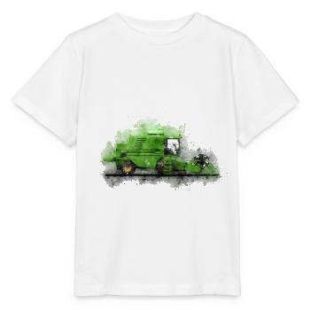 Combine harvester harvest farmer farmer - Stanley/Stella MINI CREATOR Kids’ T-Shirt - white - Front - Maike (125cm)