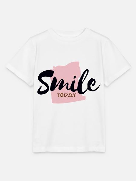 smile today - Stanley/Stella Kinder T-Shirt MINI CREATOR - Weiß