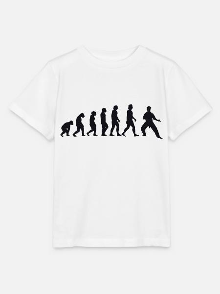 Evolution of Karate - Stanley/Stella Kinder T-Shirt MINI CREATOR  - Weiß