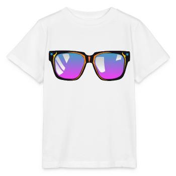 lunette de soleil - T-shirt bio MINI CREATOR Stanley/Stella Enfant - blanc - Devant - Maike (125cm)
