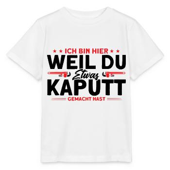 Sanitär Klempner Anlagenmechaniker Geschenk - Stanley/Stella Kinder T-Shirt MINI CREATOR  - Weiß - Vorne - Maike (125cm)