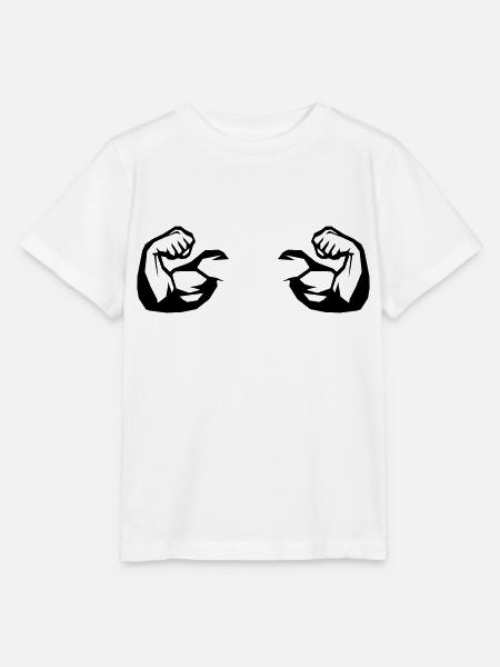 Muskeln Bizeps 2 - Stanley/Stella Kinder T-Shirt MINI CREATOR - Weiß