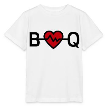 ''BBQ'' ist mein Herz - Stanley/Stella Kinder T-Shirt MINI CREATOR  - Weiß - Vorne - Maike (125cm)