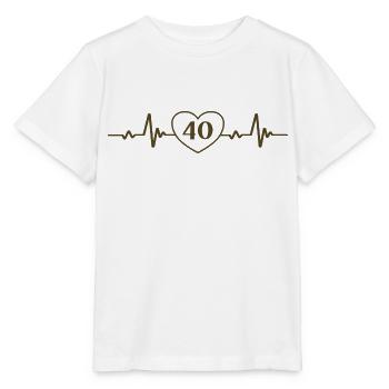 40e anniversaire Quarante 40 ans Fête d’anniversaire - T-shirt bio MINI CREATOR Stanley/Stella Enfant - blanc - Devant - Maike (125cm)