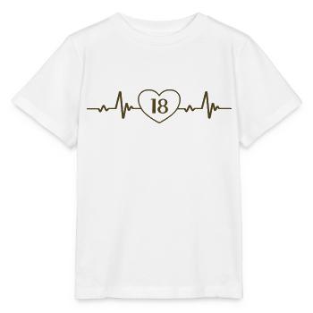 18. Geburtstag Herz 18 - Stanley/Stella Kinder T-Shirt MINI CREATOR  - Weiß - Vorne - Maike (125cm)