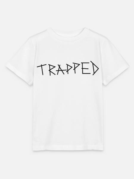 Trapped punk schriftzug schwarz - Stanley/Stella Kinder T-Shirt MINI CREATOR - Weiß