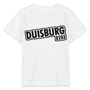 Duisburg - 0203 - Vorwahl - NRW - Ruhrpott - Stanley/Stella Kinder T-Shirt MINI CREATOR  - Weiß - Vorne - Maike (125cm)