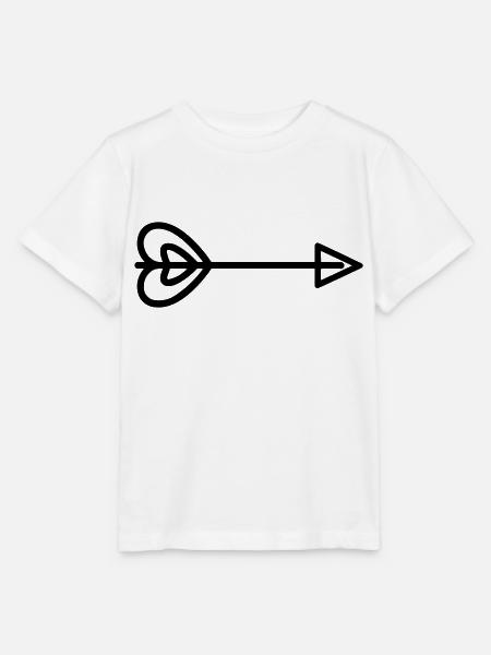 Herz-Pfeil - Stanley/Stella Kinder T-Shirt MINI CREATOR  - Weiß